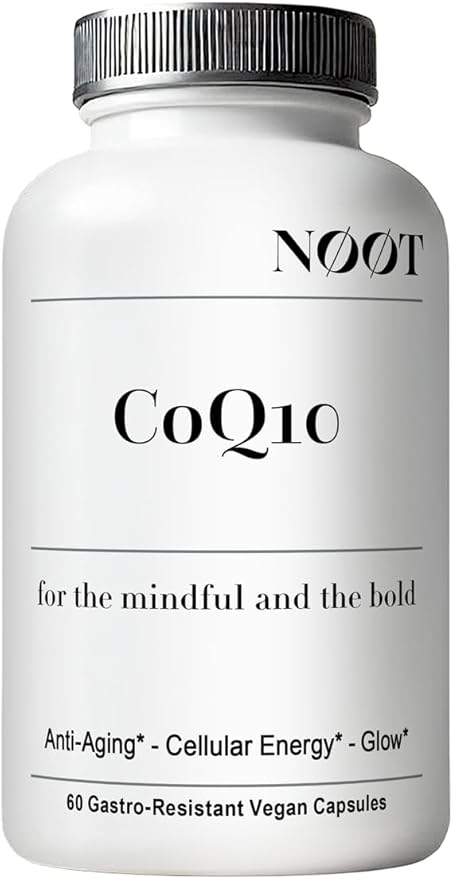Organic CoQ10 200mg Capsules - Coenzyme Q10 - Ubiquinone - Vegan Supplements for Heart Health & Longevity - Nootropic for Cognitive Health - 60 Capsules / 2 Month Supply