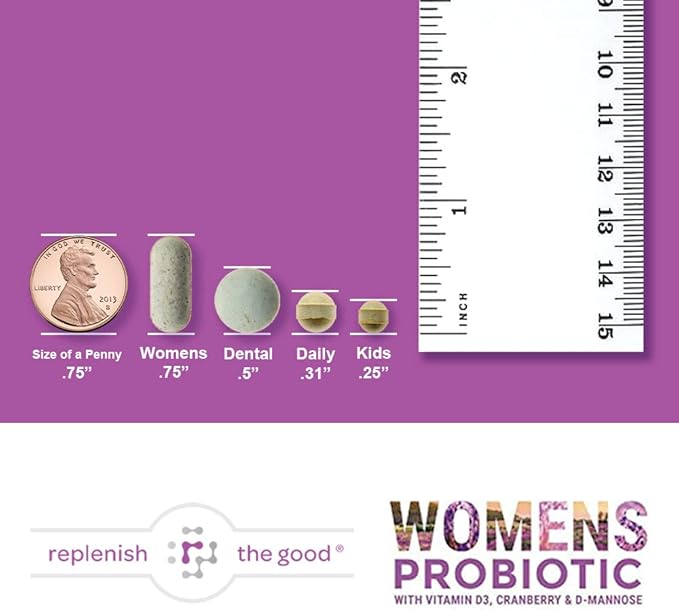 Probiotics for Women - Supports Digestive & Vaginal Health with D3, Prebiotics & Cranberry - Defends Against UTI & Yeast - 15x More Effective Than Regular Capsules (60 Count)