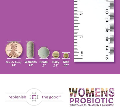 Probiotics for Women - Supports Digestive & Vaginal Health with D3, Prebiotics & Cranberry - Defends Against UTI & Yeast - 15x More Effective Than Regular Capsules (60 Count)