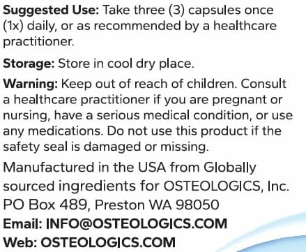 Collagen Supplements for Bone Formation - Joint Support Supplement with Omega 3 Fatty Acids, Promotes Healthy Bones & Joints, Supports Structural Health, 90 Capsules