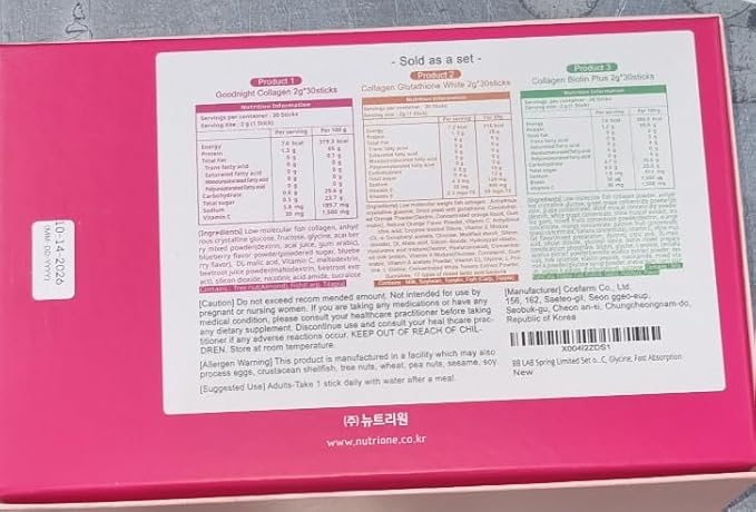 BB LAB Gift Set for Mom, Mother's Day Gift, Low Molecular Korean Collagen Powder Stick Supplement, Korean Marine Collagen, Fish Collagen Peptides, Vitamin C, Glycine, Fast Absorption