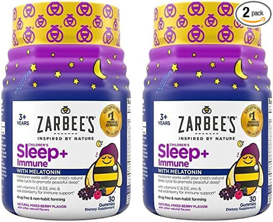 Zarbee's Sleep & Immune Gummy 30ct (Pack of 2)