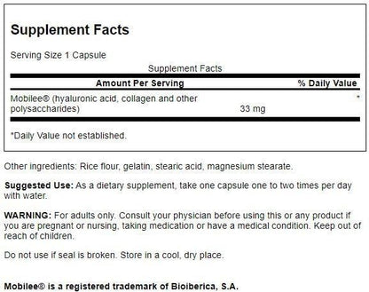 Swanson Hyal-Joint Hyaluronic Acid Complex 33 Milligrams 60 Capsules