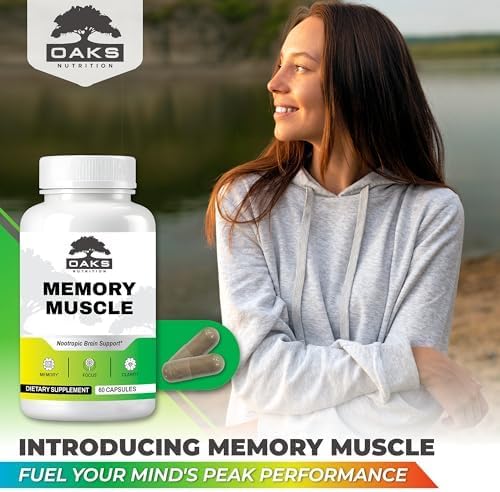 Memory Muscle - Premium Memory Support Supplement with Nootropics for Enhanced Focus & Mental Clarity - Featuring B12 for an Added Energy Boost