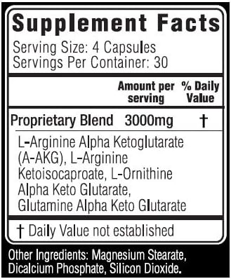 | Nitric Oxide Bodybuilding Supplement – with L-Arginine | Build Muscle Mass – Get Ripped – Boost Performance – Increase Endurance & Stamina – Intensify Your Workout | 120 caps