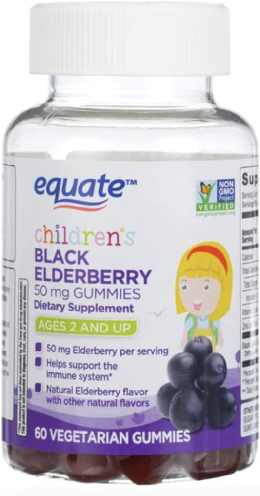 Elderberry Gummies for Kids (2+ Years) (50mg/60 ct) from Equate and Bonus Guide to Health
