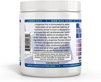 L-ARGININE PRO | 5,500mg L-Arginine Plus L-Citrulline 1,100mg Orange & Grape Powder Drink Mix Supplement for Increased Nitric Oxide Production