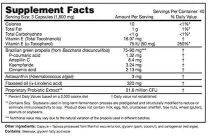 Dr. Ohhira's Propolis Plus with Brazilian Green Propolis, 120 Capsules