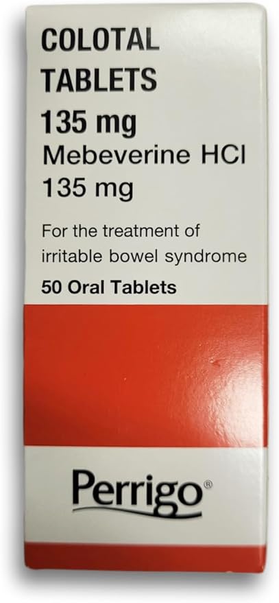 Colotal Tablets to Support Digestive Health, Gas, Bloating, Diarrhea and Constipation, 135 mg - 50 Tablets