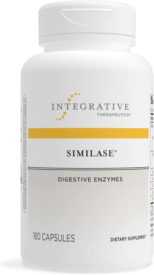 Integrative Therapeutics - Similase - Physician Developed Digestive Enzymes for Women and Men - Vegan - 180 Vegetable Capsules