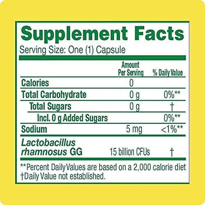 Culturelle Health & Wellness Daily Probiotic Supplement For Men & Women, Helps Support Your Immune System, Occasional Diarrhea, Gas & Bloating, 15 Billion CFUs, Non-GMO, 30 Count