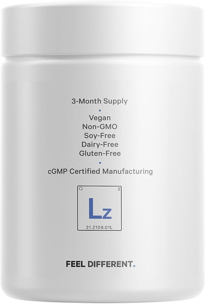Codeage Liposomal Zinc Supplement – 3 Month Supply – One Per Day - 50 mg Zinc Gluconate Vitamin Pills - Essential Mineral Supplements Zinc Plus Liposomal Delivery Matrix - Vegan Non-GMO - 100 Capsules