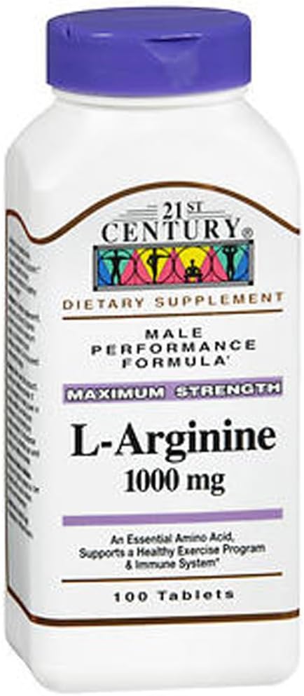 21st Century L-Arginine 1000mg, Maximum Strength 100 ea