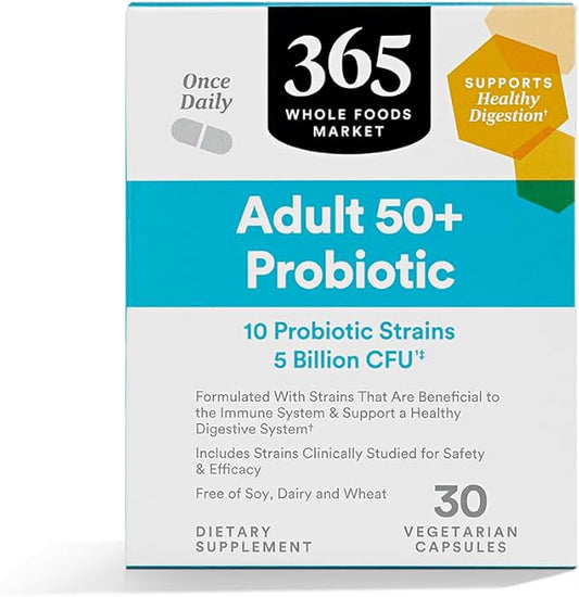 365 by Whole Foods Market, Adult 50+ Probiotic 5 Billion CFU, 30 ct