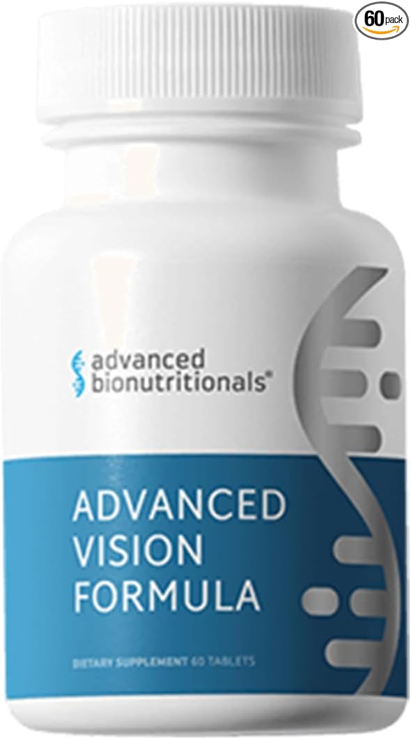 – Advanced Vision Formula Supplement, Healthy Vision, Eye Function Support, Eye Vitamins, Lutein, Zeaxanthin, Vitamin A, C, Zinc, Gluten Free, Dairy Free, Vegan (60 Tablets)