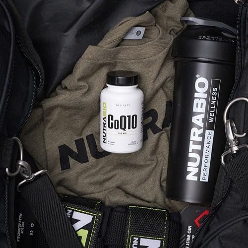 NutraBio CoQ10 Dietary Supplement, Healthy Heart Function & Cellular Energy Production, 100mg - 60 Capsules