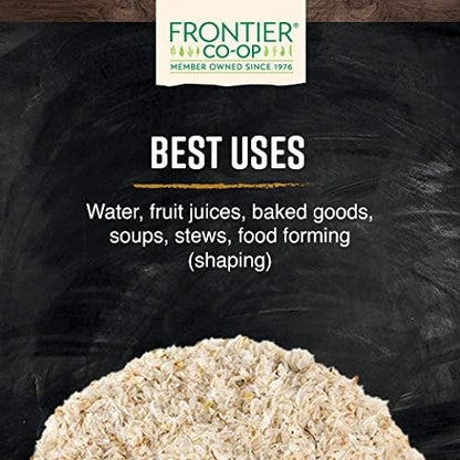 Frontier Co-op Organic Psyllium Husk 1lb - Whole Psyllium Husk, Organic & Kosher - Psyllium Husk Fiber for Baking, Psyllium Nutritional Supplement for Digestion, Psyllium Husk Powder Bulk