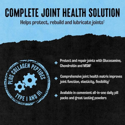 Animal Flex Powder - Joint Support Supplement for Pain Relief, Repair and Restore Muscles with Turmeric, Glucosamine, Chondroitin, MSM, Collagen and Boswellia, Great Tasting Cherry Flavor, 30 Scoops
