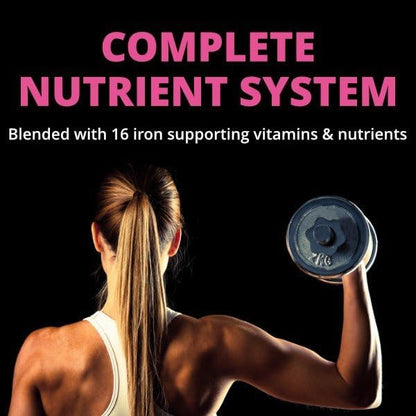 Iron Health 42.5 Mg Non-Constipating Iron with 16 Iron-Supporting Vitamins and Nutrients Including Vitamin C 60 Tablets