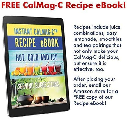 Instant Cal Mag C – Fast-Acting, Absorbable Calcium, Magnesium and Vitamin C – Replenishes Calcium & Magnesium, Enhances Body Function & Helps Prevent Depletions – Improved Sleep