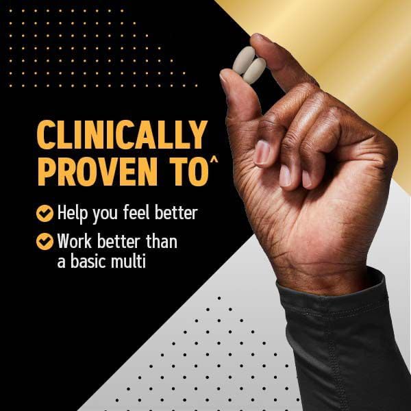 Mega Men Sport Multivitamin Caplets, Athletic Performance Nutrition, Muscle Function, Clinically Proven to Feel Better, Antioxidants, B Vitamins, Energy Production, Timed Release, 90 ct, 45 svgs