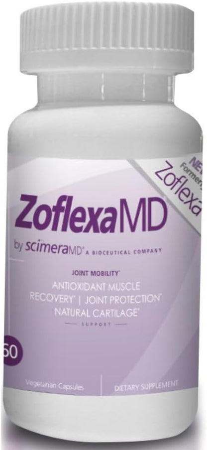 ScimeraMD® Zoflexa Joint Support Supplement with Glucosamine, Chondroitin, Boswellia, Turmeric, MSM, for Joint and Cartilage Health, 60 CT