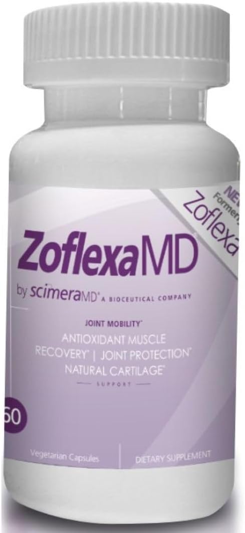 ScimeraMD® Zoflexa Joint Support Supplement with Glucosamine, Chondroitin, Boswellia, Turmeric, MSM, for Joint and Cartilage Health, 60 CT