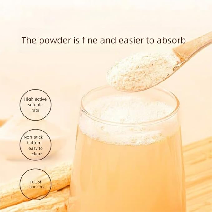 西洋参粉 - 8.81 oz Ginseng Powder Wisconsin Ginseng Root Powder - Non-GMO, Gluten Free Powdered - Use American Ginseng Herbal Supplement for Smoothies, Baking, Tea