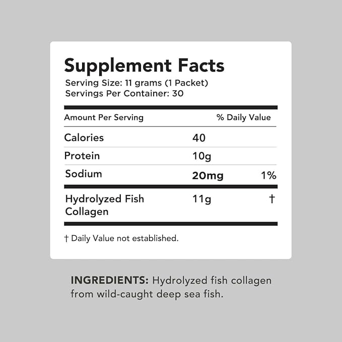 AMANDEAN Marine Collagen Duo. 500g Container + 30 Travel Packs. Hydrolyzed Fish Collagen Peptides for Skin, Hair & Nails. Pescatarian, Keto & Paleo-Friendly, Unflavored