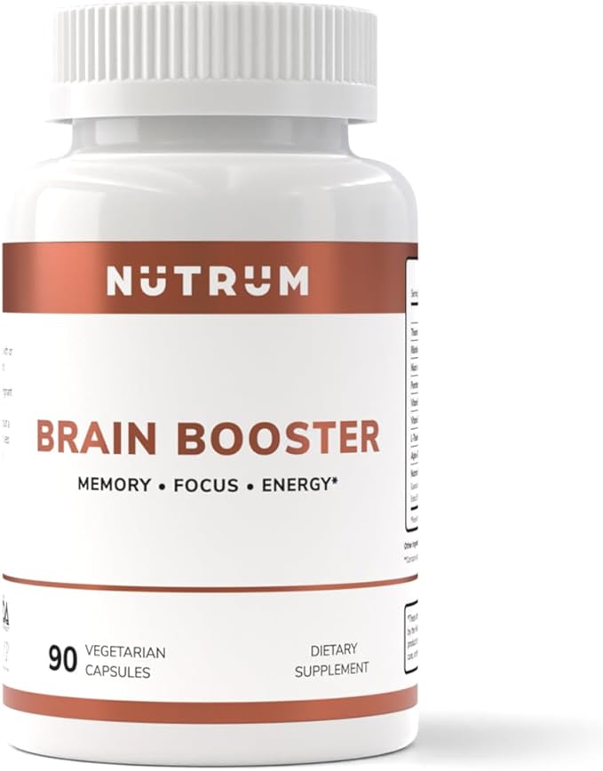 Brain Booster Supplement - Brain Power Nootropic Supplement - Brain Pills for Focus, Memory, Clarity, Energy & Better Concentration with Alpha-GPC, L-Theanine, Rhodiola, Ginseng, Guarana