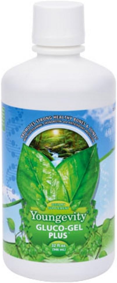 Youngevity Gluco-Gel Plus™ - Glucosamine 2000mg Chondroitin 1200mg + Super Antioxidant Blend - Mangosteen, Acai, and More - All Natual Fruit and Veggetable Based - (32 fl oz)