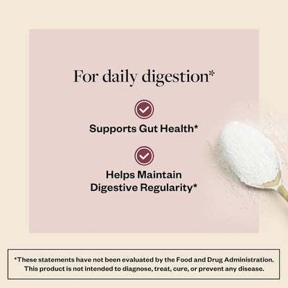 MENOLABS Happy Prebiotic Fiber Supplement - 60 Servings (213 g) - Expertly-Formulated Menopause Supplements for Women, with L-Tyrosine