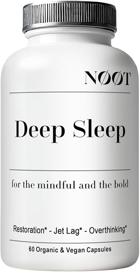 Deep Sleep - All Natural Sleep Aid for Adults and Students - Non Habit Forming Sleeping Pills for Adults - No Jet Lag & Travel Recovery - Vegan - 60 Capsules / 1 Month Supply