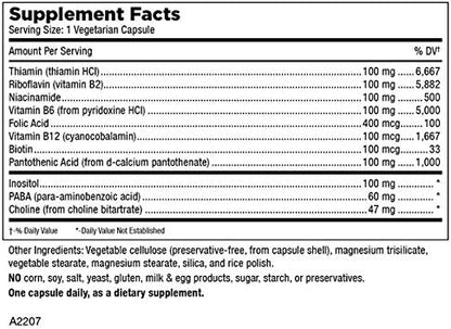 Mt. Angel Vitamins - B-Good Com (Vitamin B Complex), Healthy Nervous System Support (60 Vegetarian Capsules)