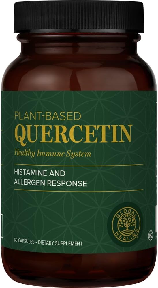 Global Healing Center - Quercetin and Zinc Kit - Immune System Support, Response to Ocassional Allergies, Hormone Balance