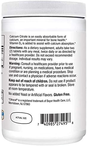 21st Century Calcium Citrate Plus D3 Maximum Tablets, 400 Count, 2 Count