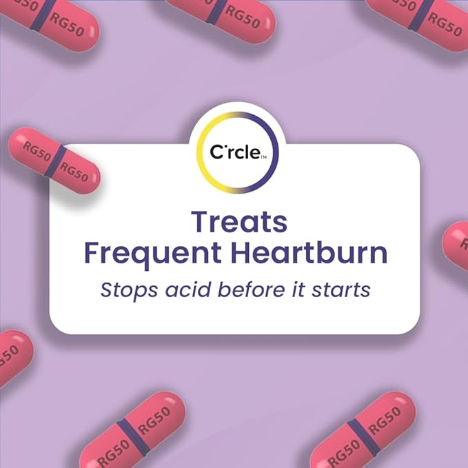 C'rcle Esomeprazole Magnesium 20mg (84 Ct, Six 14 Day Courses) - Antacid Pills Delayed-Release Capsules, Acid Reducer Pills for Frequent Heartburn Relief - Antacids for Acid Reflux Medicine