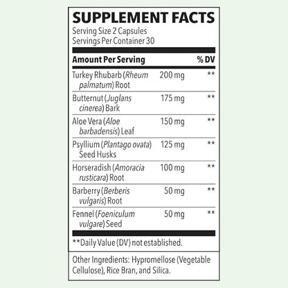 LifeSeasons - Regulari-T - Bowel Support - Constipation Relief Supplement - Natural Laxative - Maintain Healthy Colon Regulation and Elimination - Stool Softening - Reduce Gas Discomfort - 60 Capsules