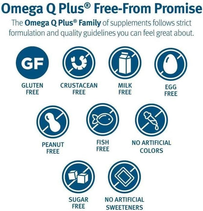 Dr. Sinatra Omega Q Plus PRO – Professional Strength Heart and Healthy Aging Support with 200 mg of CoQ10 and 90 mg of Resveratrol for Optimal Cellular Energy Production (90 softgels)