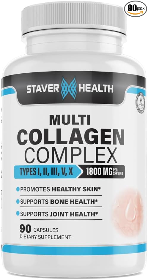 Multi Collagen Complex Types I, II, III, V, X, 90 Capsules