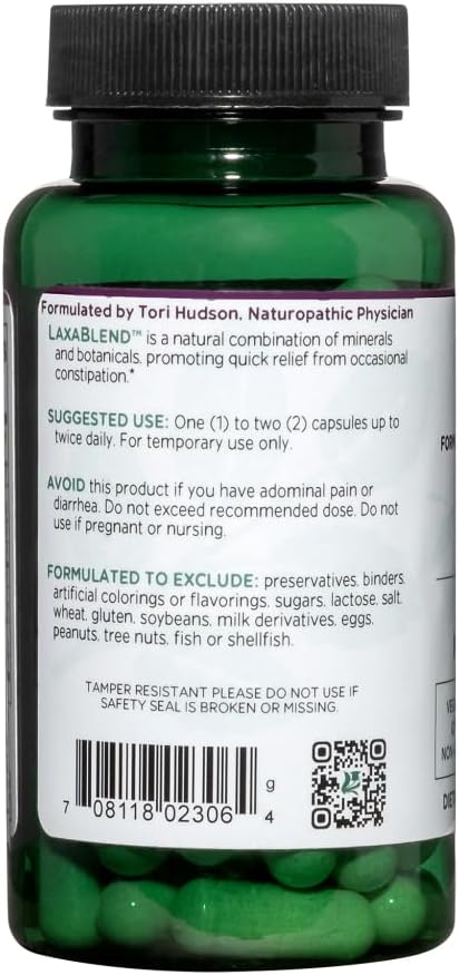Vitanica LaxaBlend, Natural Laxative, Vegan, 60 Capsules