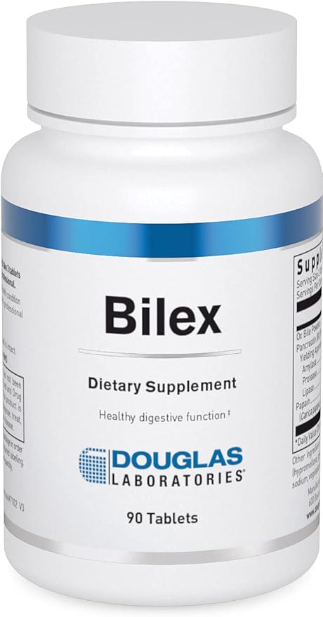 Douglas Laboratories Bilex - Digestive Enzyme Supplement - With Lipase, Papain, Amylase & Ox Bile Extract - Digestive Enzymes for Digestion* - 90 Tablets