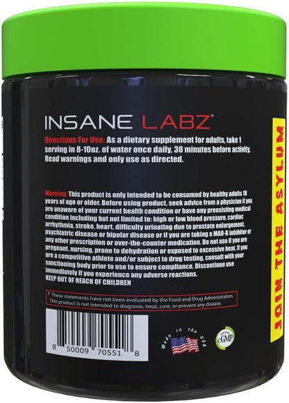 Insane Labz Creatine Craig - Flavored, Pre Workout, Post Workout, Build Muscle (30 Servings (Pack of 1), Watermelon)