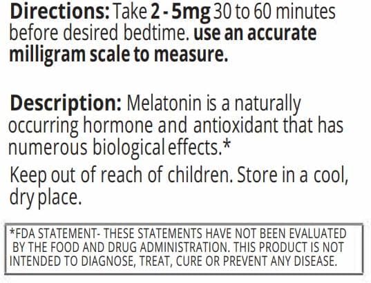 Melatonin | Natural Sleep Aid Bulk Powder | Custom Dose 2mg - 5mg Replace Capsules (500g - 250,000 Doses)