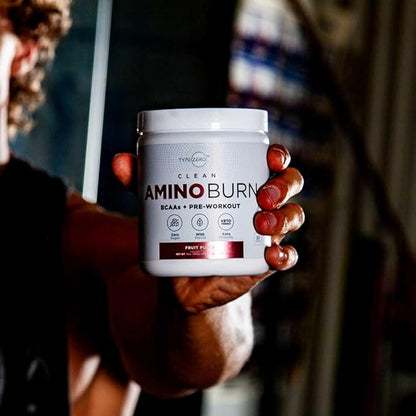 Type Zero AminoBurn - Natural Pre Workout + BCAA (Tropical Punch | 30serv) Sugar Free BCAAs Amino Acids Supplement Keto Preworkout, Amino Preworkout and Post Workout Drink