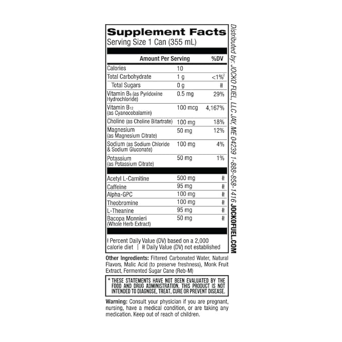 Jocko GO Energy Drink - KETO, Vitamin B12, Vitamin B6, Electrolytes, L Theanine, Magnesium- Energy Boost, Sugar Free Nootropic Monk Fruit Blend - 12 Pack (Sour Apple)