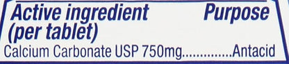 TUMS Smoothies Extra Strength Antacid Chewable Tablets for Heartburn Relief, Assorted Fruit - 60 Count (Pack of 2)