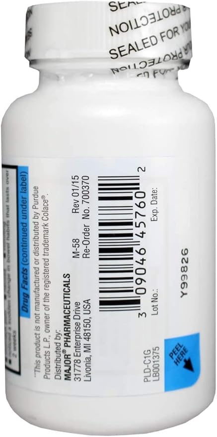 MAJOR Docusate Sodium 100 mg - Stool Softener Laxative Softgels for Constipation Relief - Stool Softeners for Women and Men - Gluten-Free - 100 Softgels