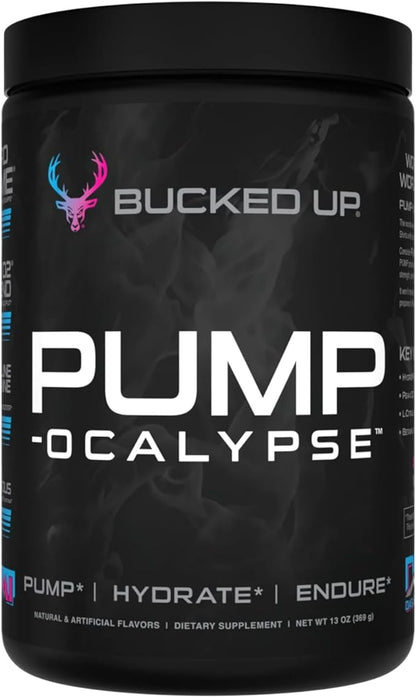 Pump-ocalypse Miami | Nitric Oxide and L Arginine Supplement with Citrulline Malate, GlycerPump | Ultimate N.O. Booster | Lean Muscle Support for Blood Flow, Vascularity, Hydration and Endurance