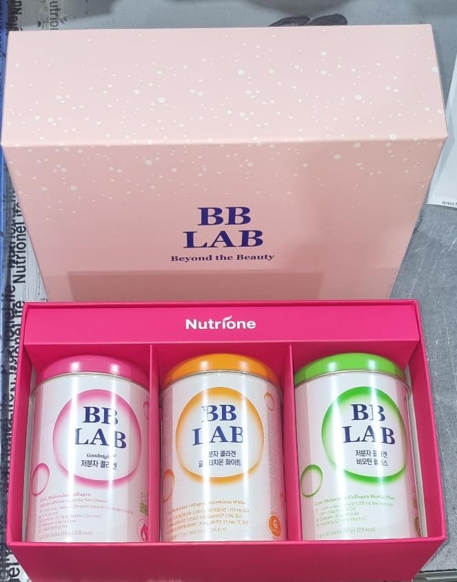 BB LAB Gift Set for Mom, Mother's Day Gift, Low Molecular Korean Collagen Powder Stick Supplement, Korean Marine Collagen, Fish Collagen Peptides, Vitamin C, Glycine, Fast Absorption